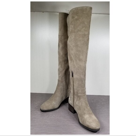 Vince Camuto Kreston Over-The-Knee Boot, Beige Leather, Womens Size 5.5 M / 36 - Picture 4 of 8